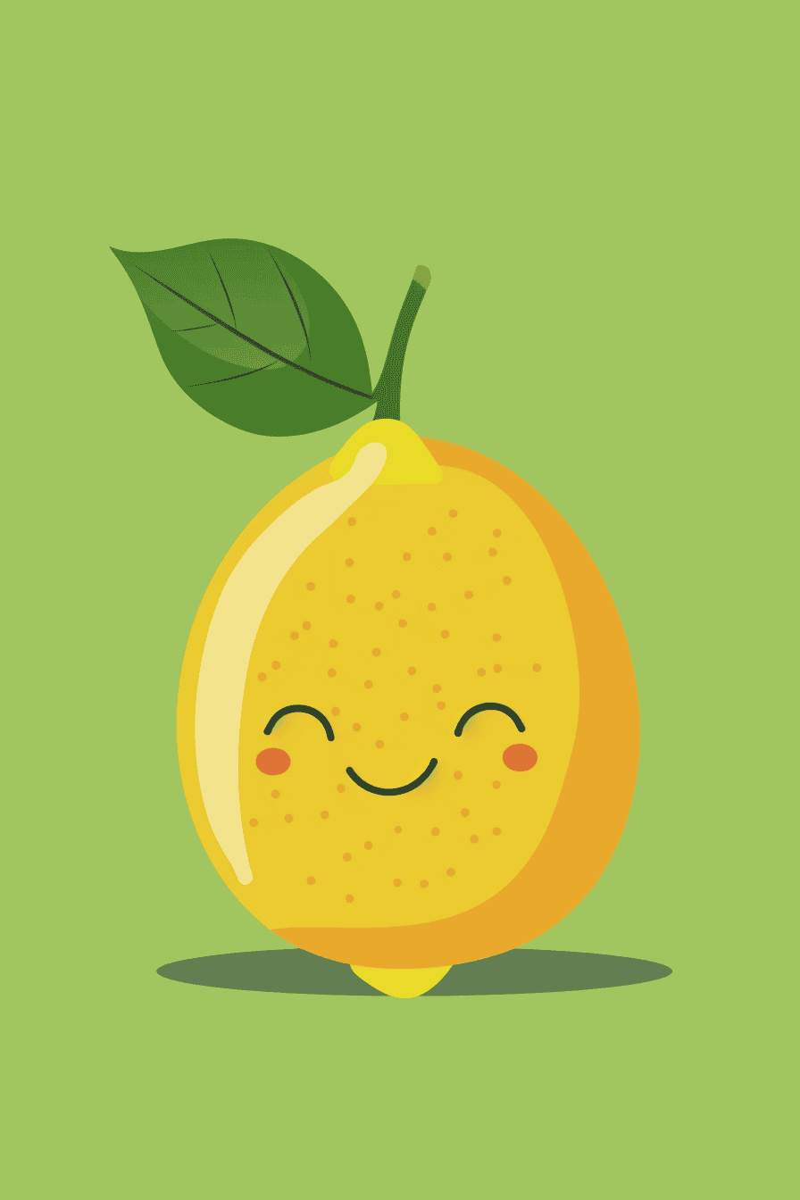 Smiling Lemon Sketch Guide
